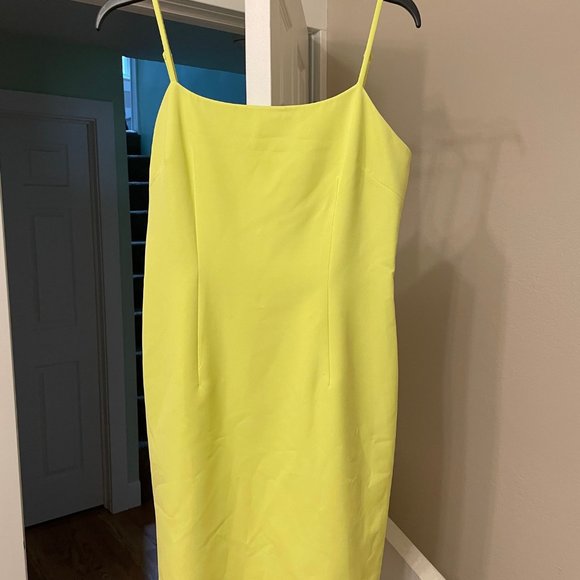 NWT MILLY Cady Mini Slip Dress Limeade